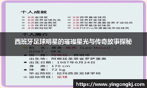 西班牙足球明星的璀璨星光与传奇故事探秘